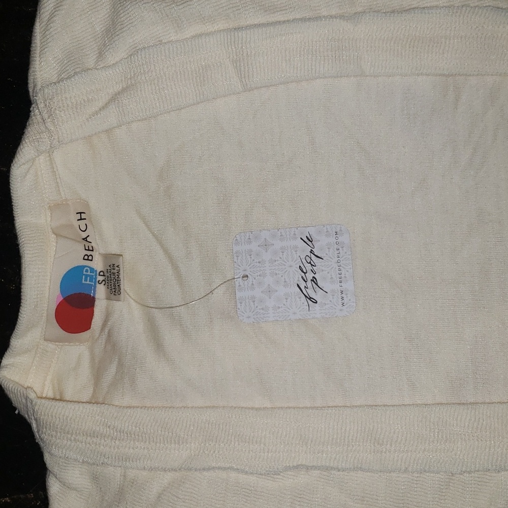 Free People Beach Bi Coastal Cream Cardigan Small nwt - Picture 8 of 8